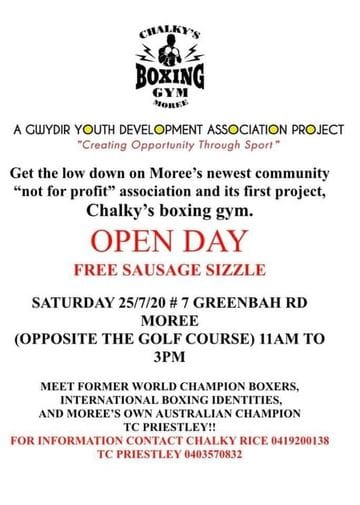 Chalky's Boxing Gym Moree: Open Day